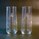 Lot de 2 verres avec épée gravée