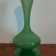 Vase in opaline green color