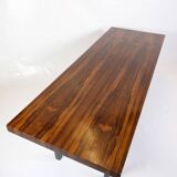 Table Basse En Palissandre Avec Structure En Métal Des Années 1960