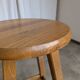 Vintage Oak Bar Stool: 1980s Yugoslavian Industrial High Chair