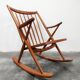 Teak rocking chair MCM Model 182 by Frank Reenskaug for Bramin