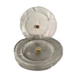 6 new Duralex transparent flat plates