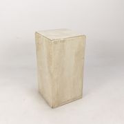Italian travertine side table or pedestal, 1980's