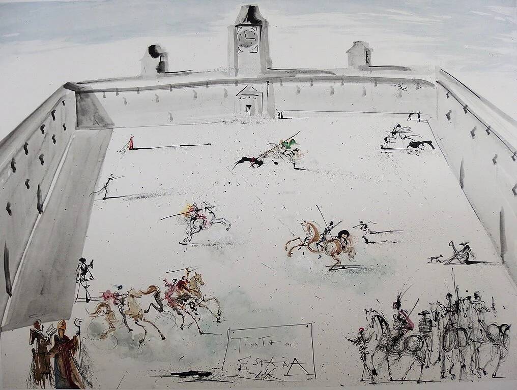 Salvador Dali: Temptation in Spain - Signed lithograph