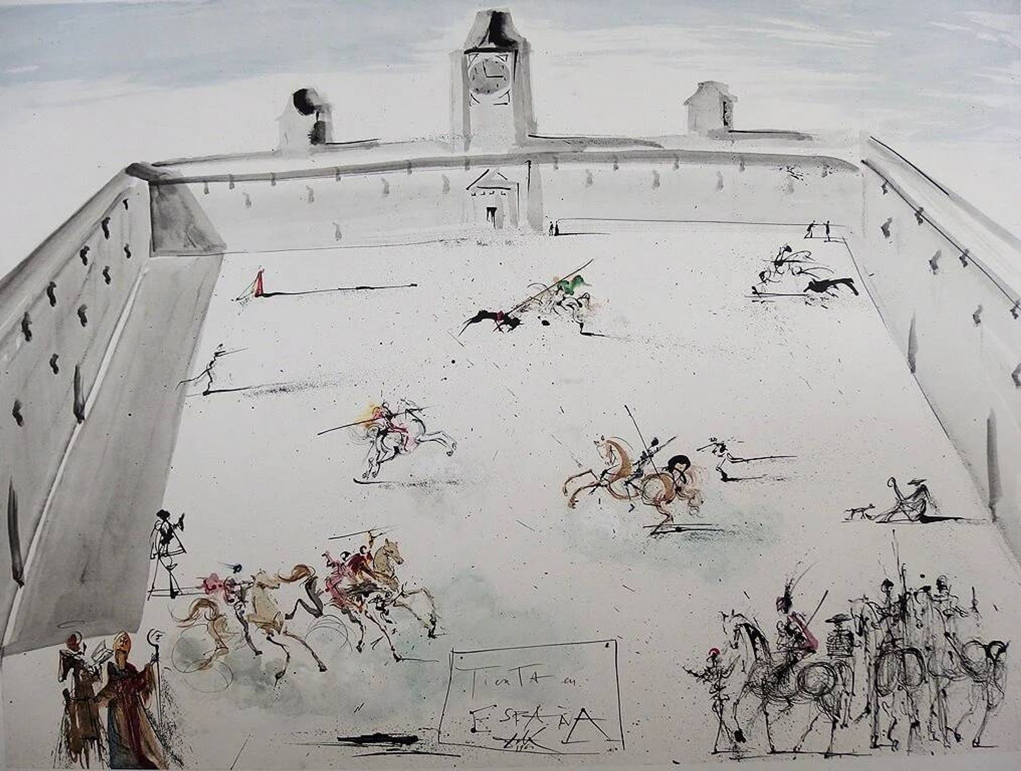 Salvador Dali: Temptation in Spain - Signed lithograph