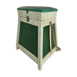 Vintage fishing chest stool