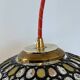 Large vintage Limburg stained-glass style pendant light from the 1970s