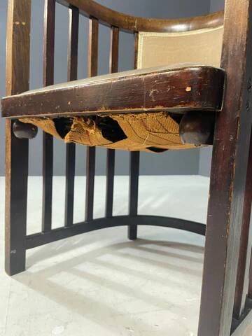 Josef Hoffmann, Art Nouveau armchair, Jacob & Josef Kohn, circa 1905, Vienna