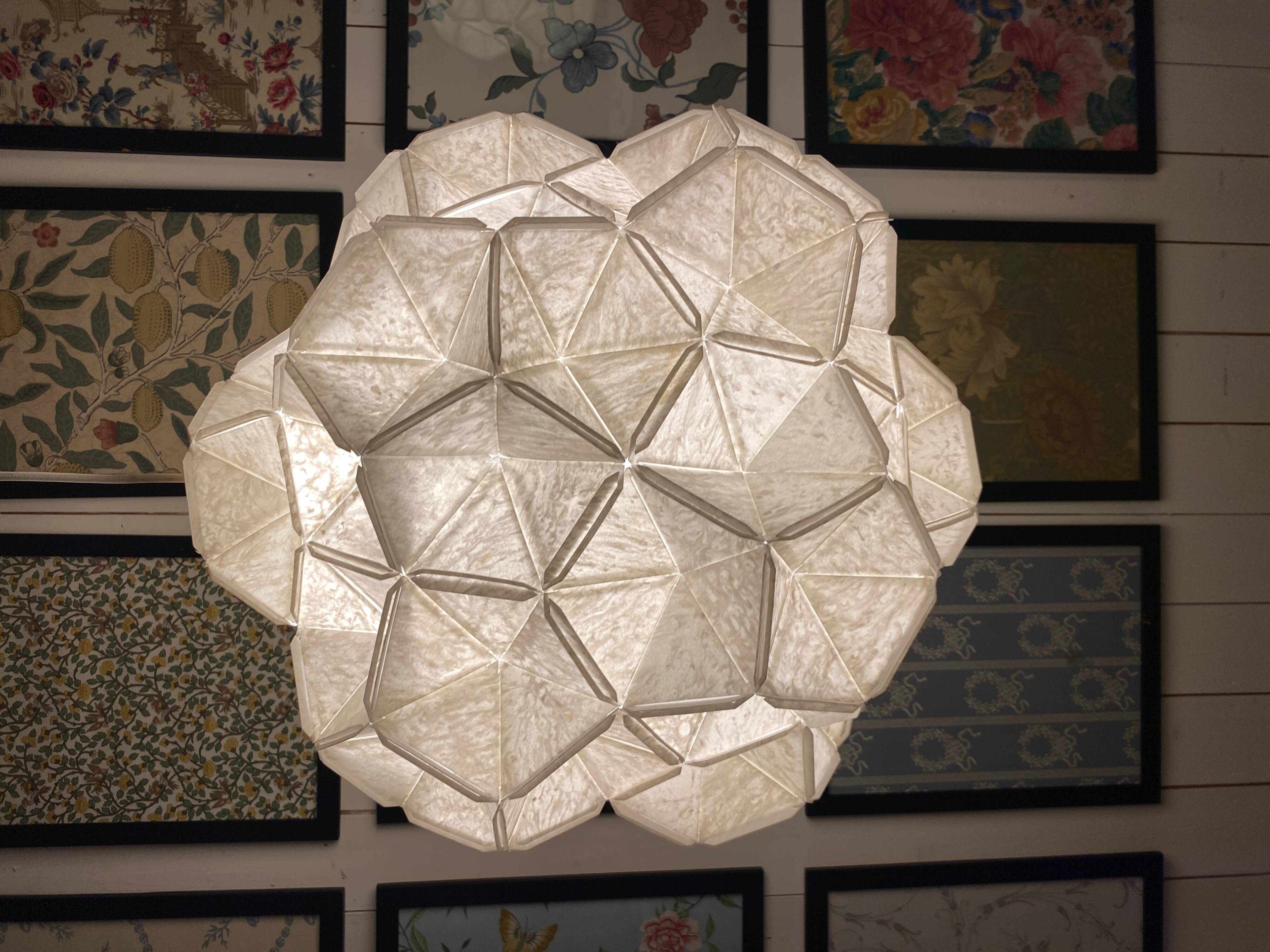 The Moona, Artisan Paper Light Sculpture by Jakob Uhlin for By Republiken