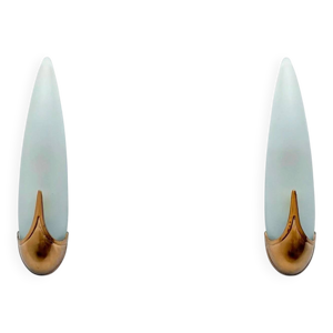 Paire d'appliques en - laiton italie