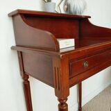 Small vintage desk/console in wood - Louis XVI style - 1 drawer