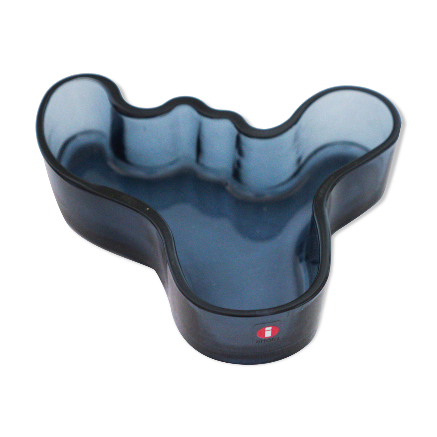 Alvar Aalto blue glass cup