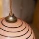 Art Deco Ball hangingt in pink opaline, 30s