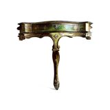 Console florentine vintage en bois doré