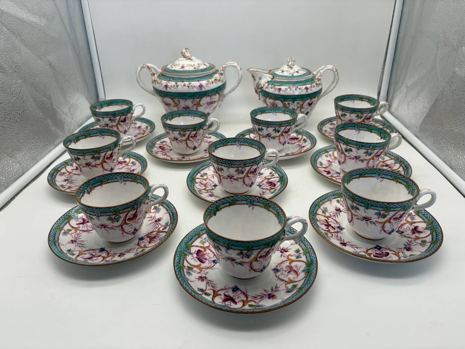 Service à café, Sarreguemines, Minton, 19ème