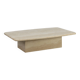 Sculptural organic travertine coffee table, France 1980s