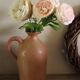Vintage stoneware liqueur bottle with handle