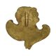 Vintage Angel Head Bust Gilded Plaster Wall Decoration 20cm