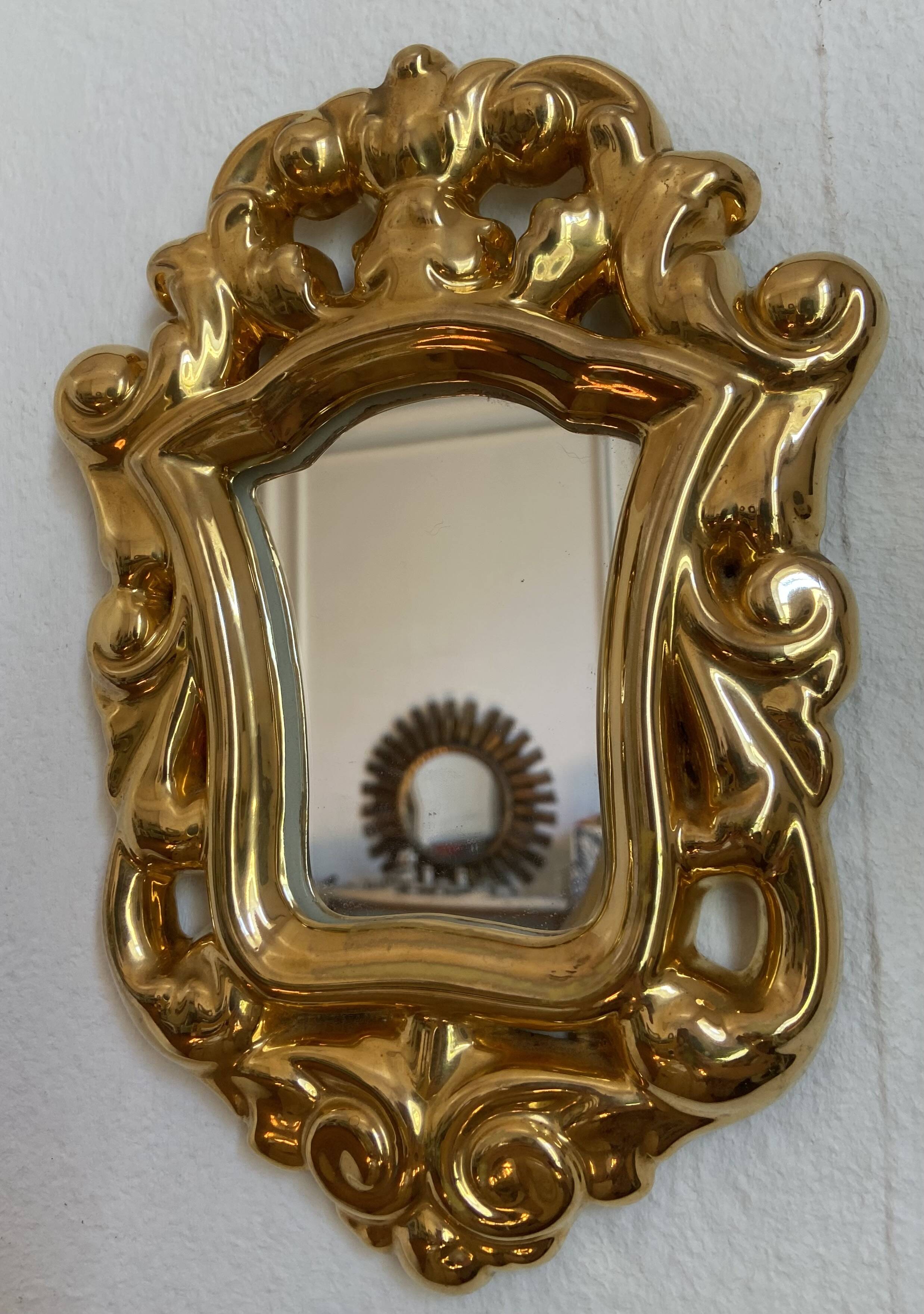 Ceramic mirror by Marc Roussel