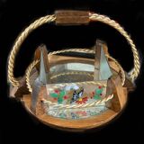Vintage mirror tray from the 1950s