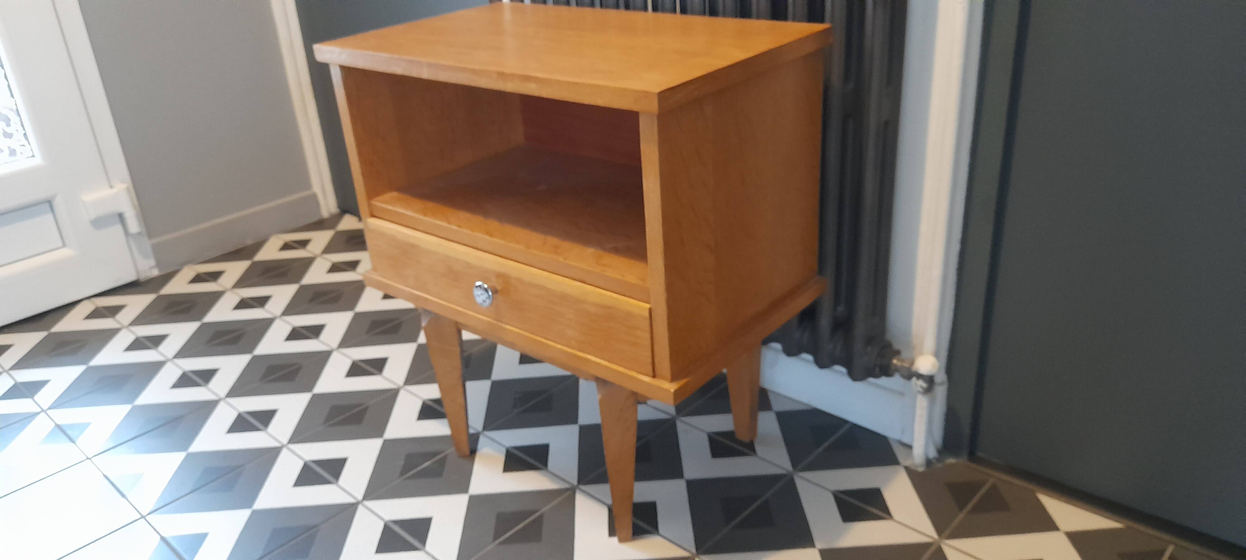 Scandinavian bedside table from the 60s