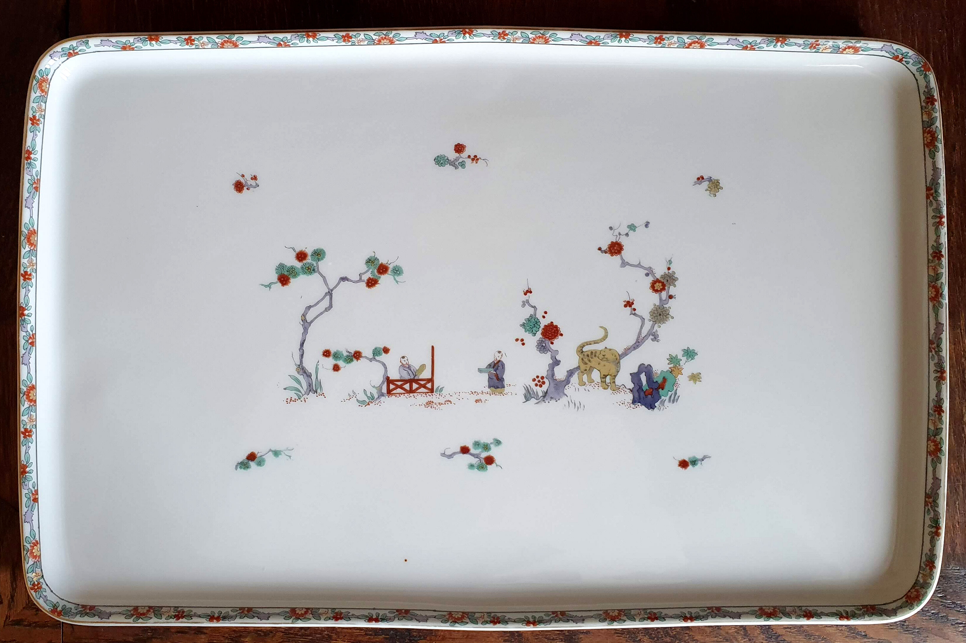Plateau en porcelaine Maison Rouard Paris