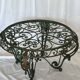 Wrought iron table in country style