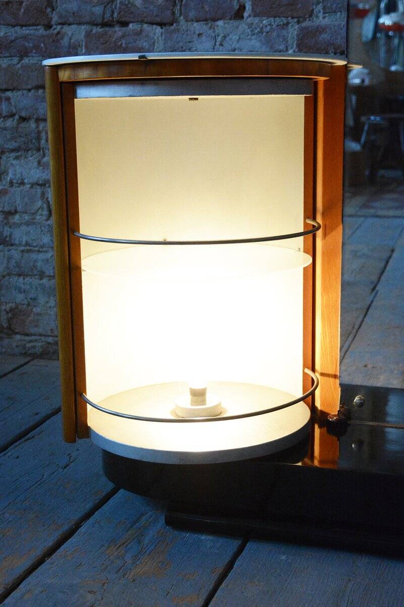Art Deco Ash Dressing Mirror by J. Halabala for Up Zavody, Czech, 1930s