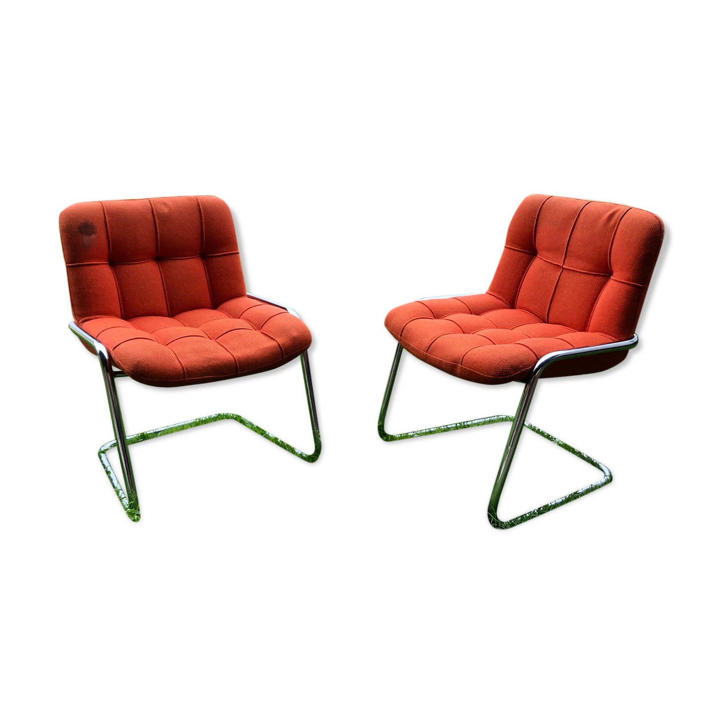 Two armchairs Storm Yves christin, airborne edition