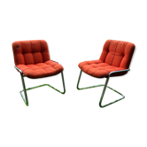 Two armchairs Storm Yves christin, airborne edition