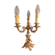 Electrified three-spoke brass candlesticks