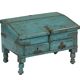Blue desk chest old desk with drawers