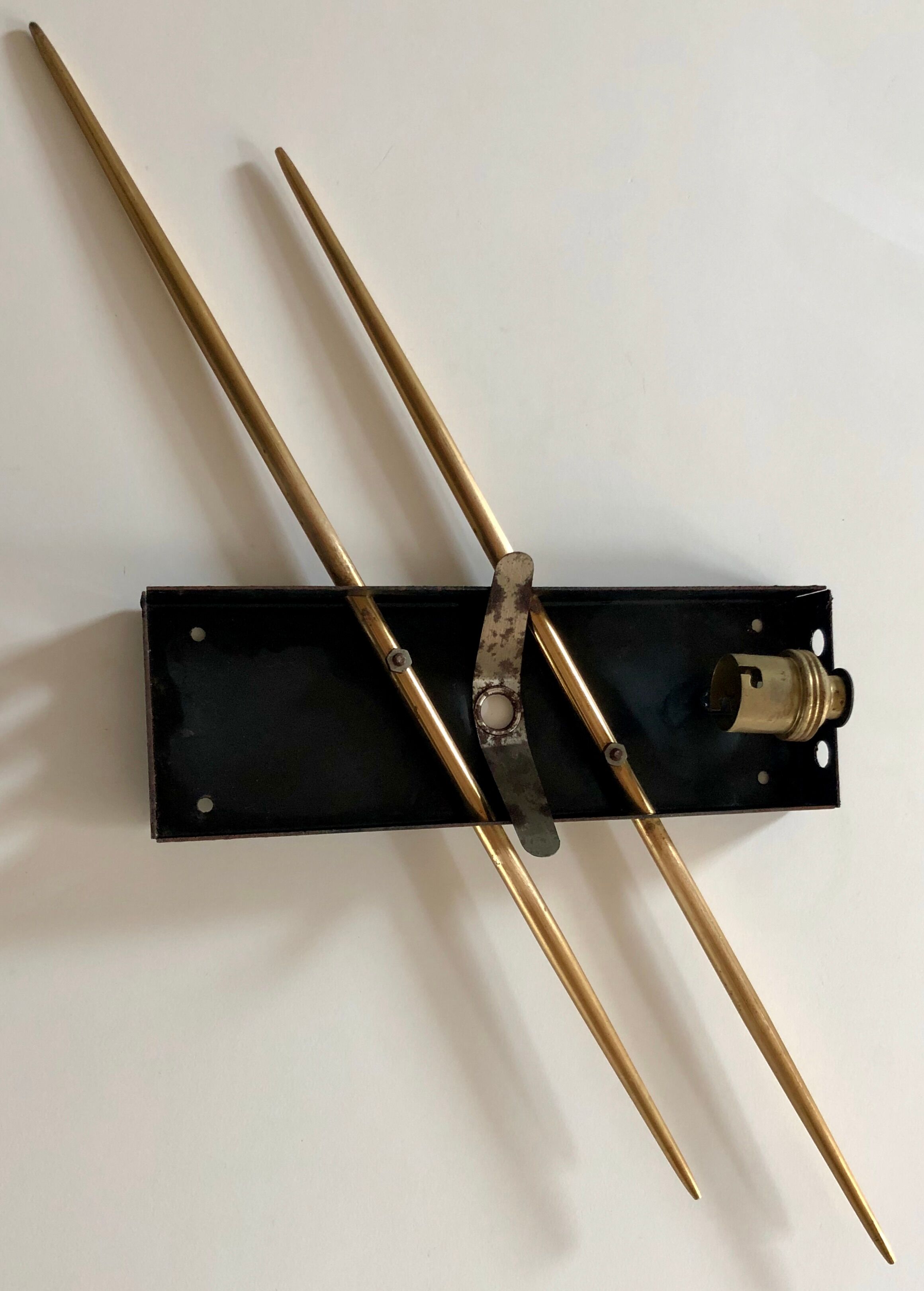 Apply mid century in opaline - brass