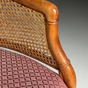 Ensemble de 4 chaises vintage en faux bambou