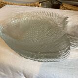 Set of 6 fish-shaped plates
