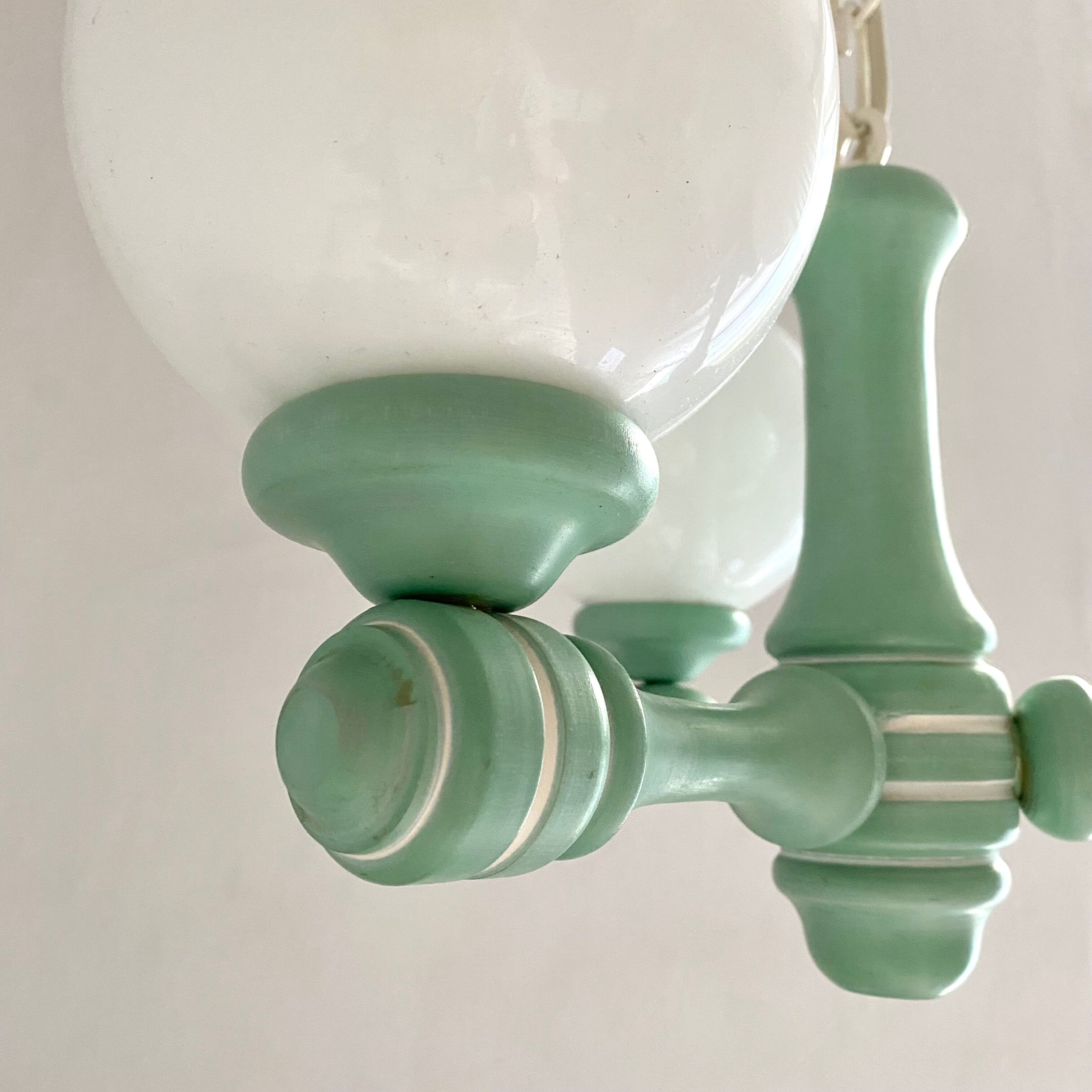 Lustre vintage globes années 80