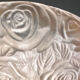 Art Deco wall lamp (1930) with rose patterns in molded pressed glass