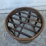 Rattan pouf