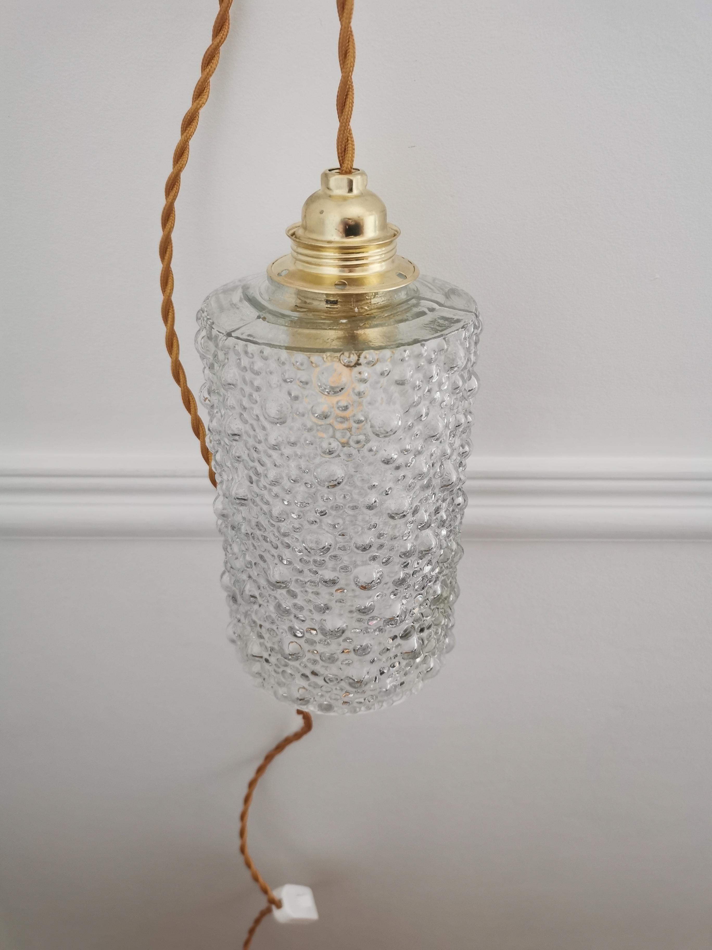 Soaked glass pendant lamp