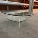 Space Age Italian modern Glass and Perspex Coffee Table, 1990s