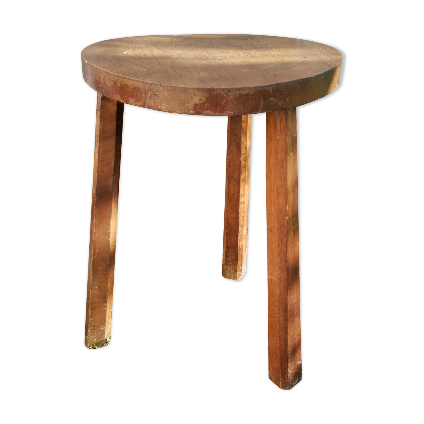 Wood tripod stool