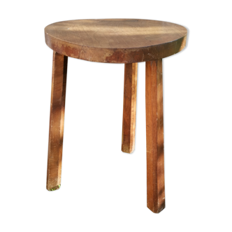 Tabouret tripode bois