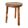 Tabouret tripode bois