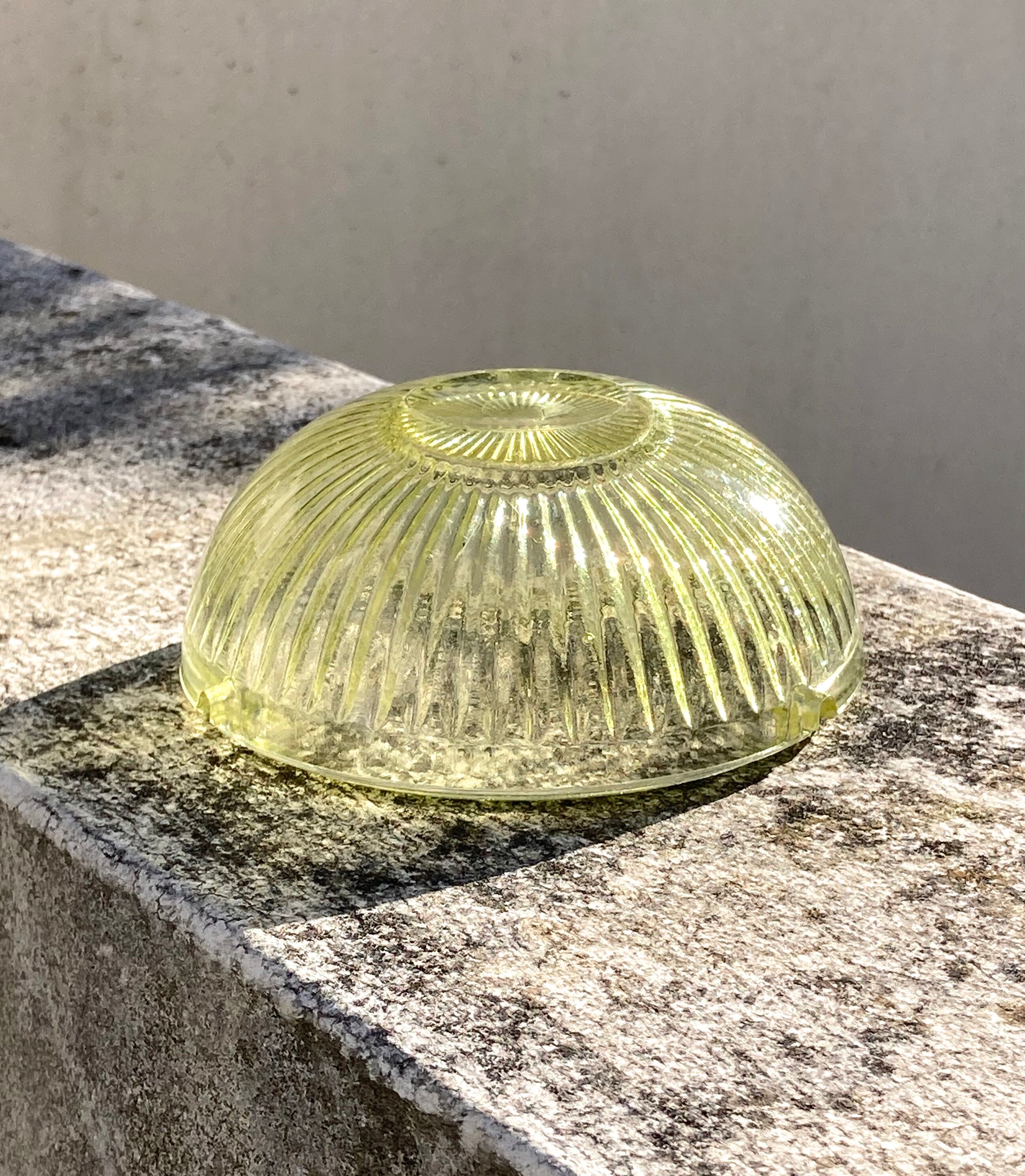 Molded glass ashtray
