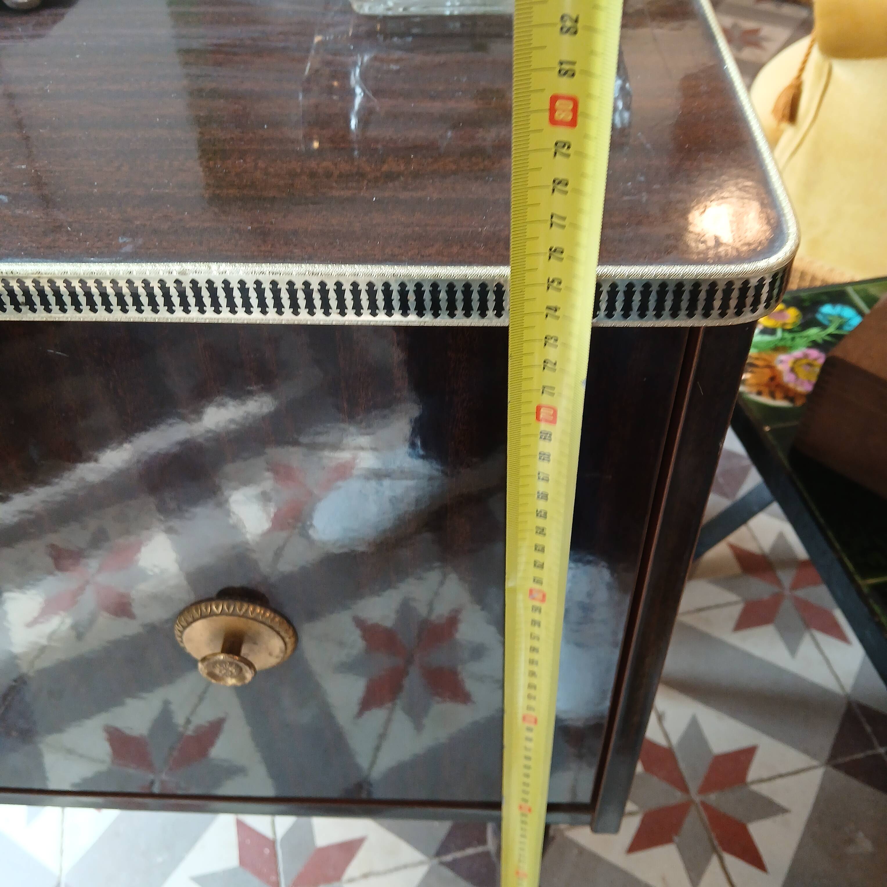 Lacquered wood bar cabinet, 1960s/1970s