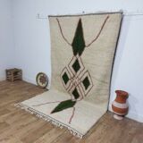 Handmade wool Berber rug 260 X 150 CM