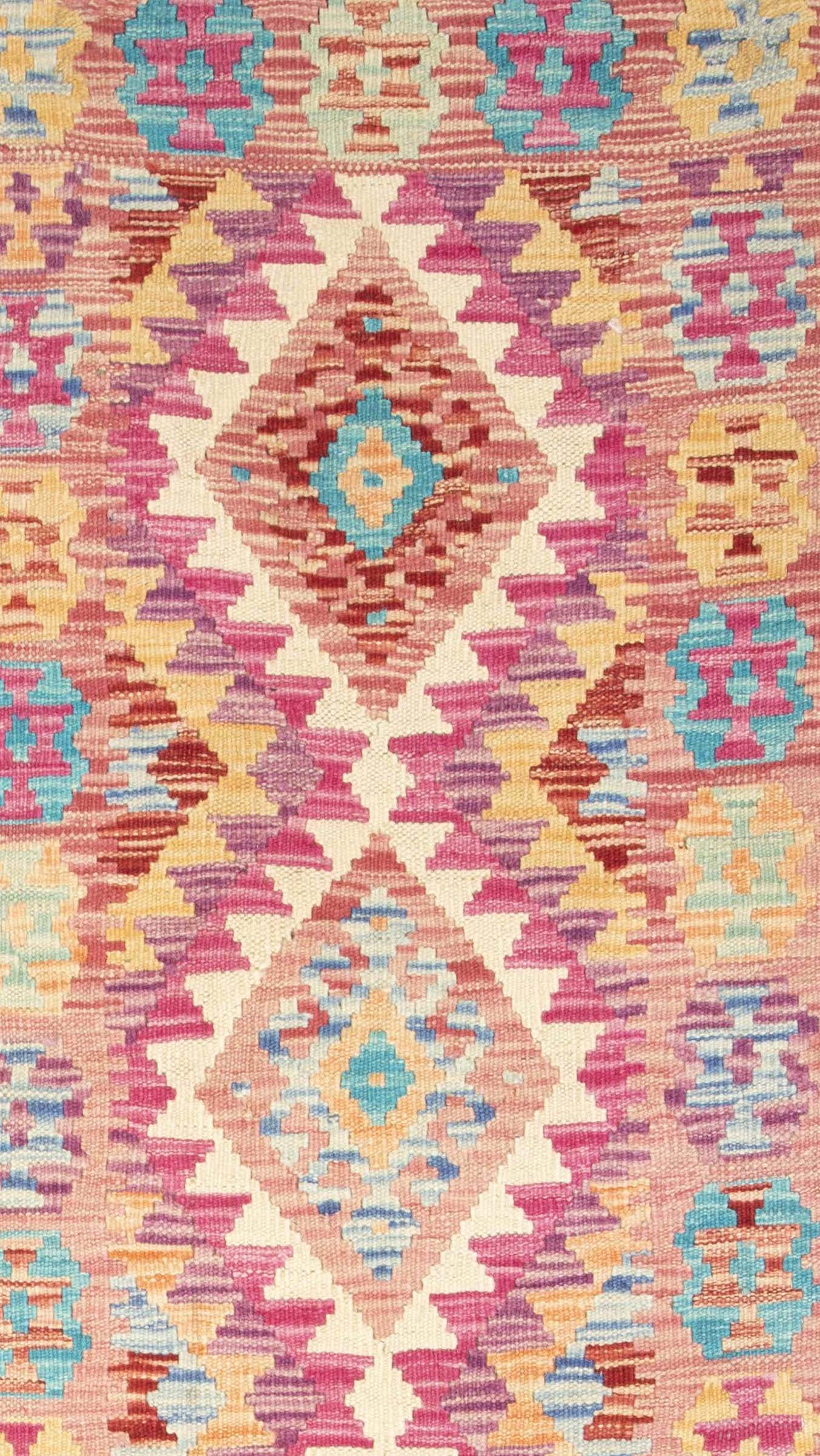 Afghan Pashtun kilim corridor 198 x 60 cm