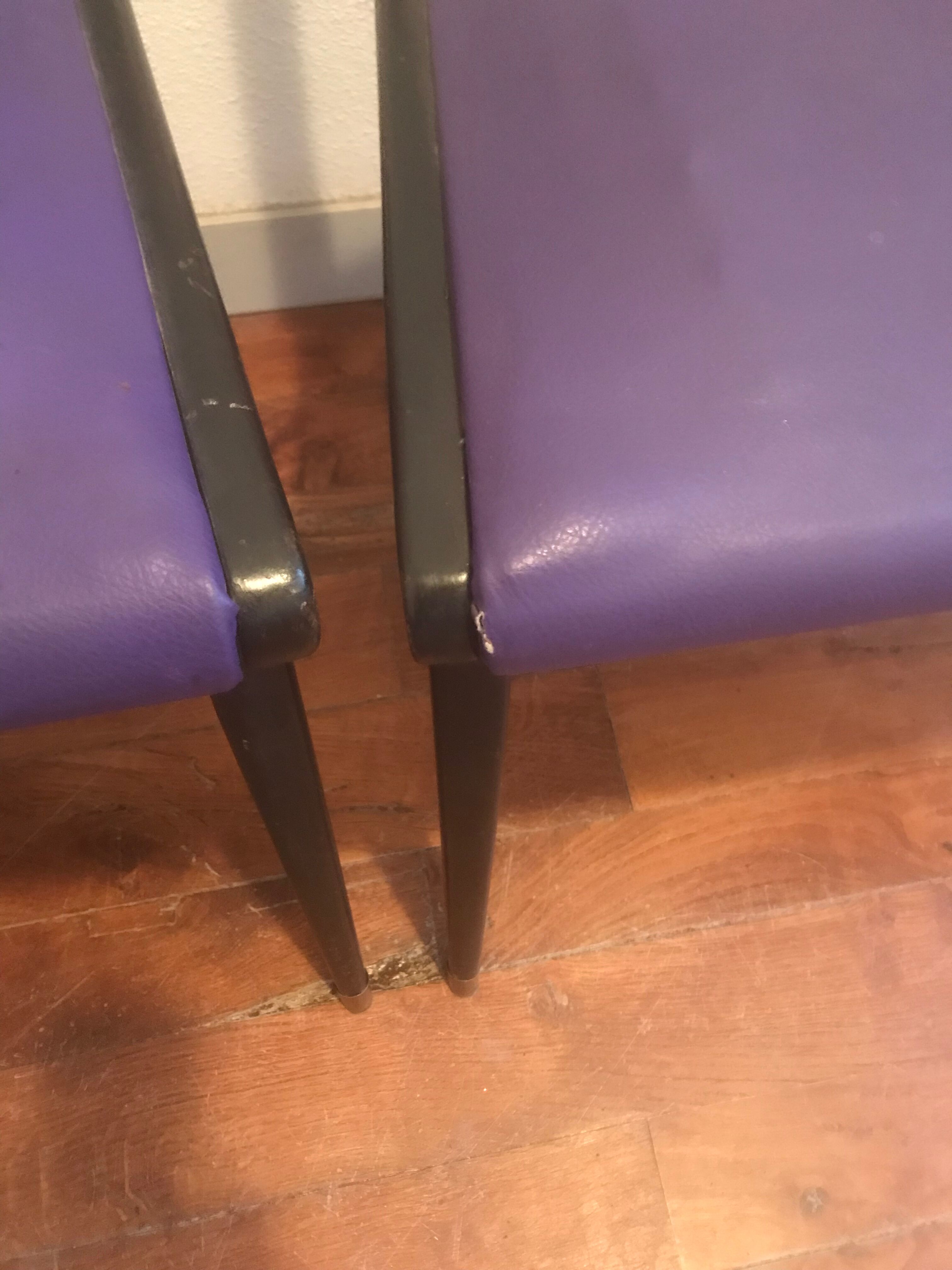 Series of 4 vintage 1960 chairs