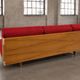 Czechoslovak mid-century sofa by Interiér Praha, 1960s – red bouclé