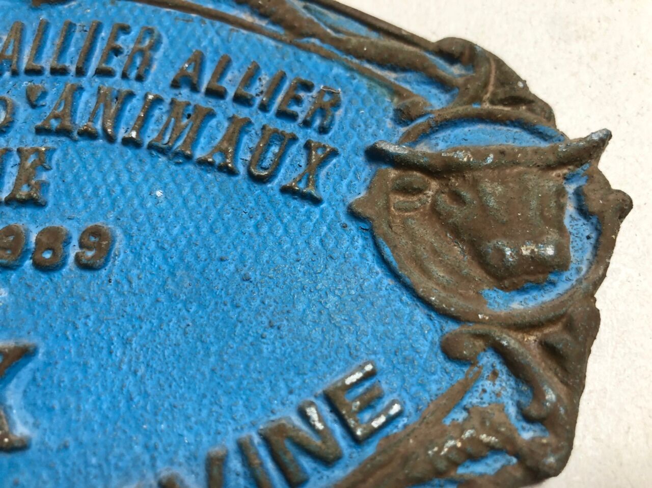 Plaque concours agricole varennes-sur-allier 1989